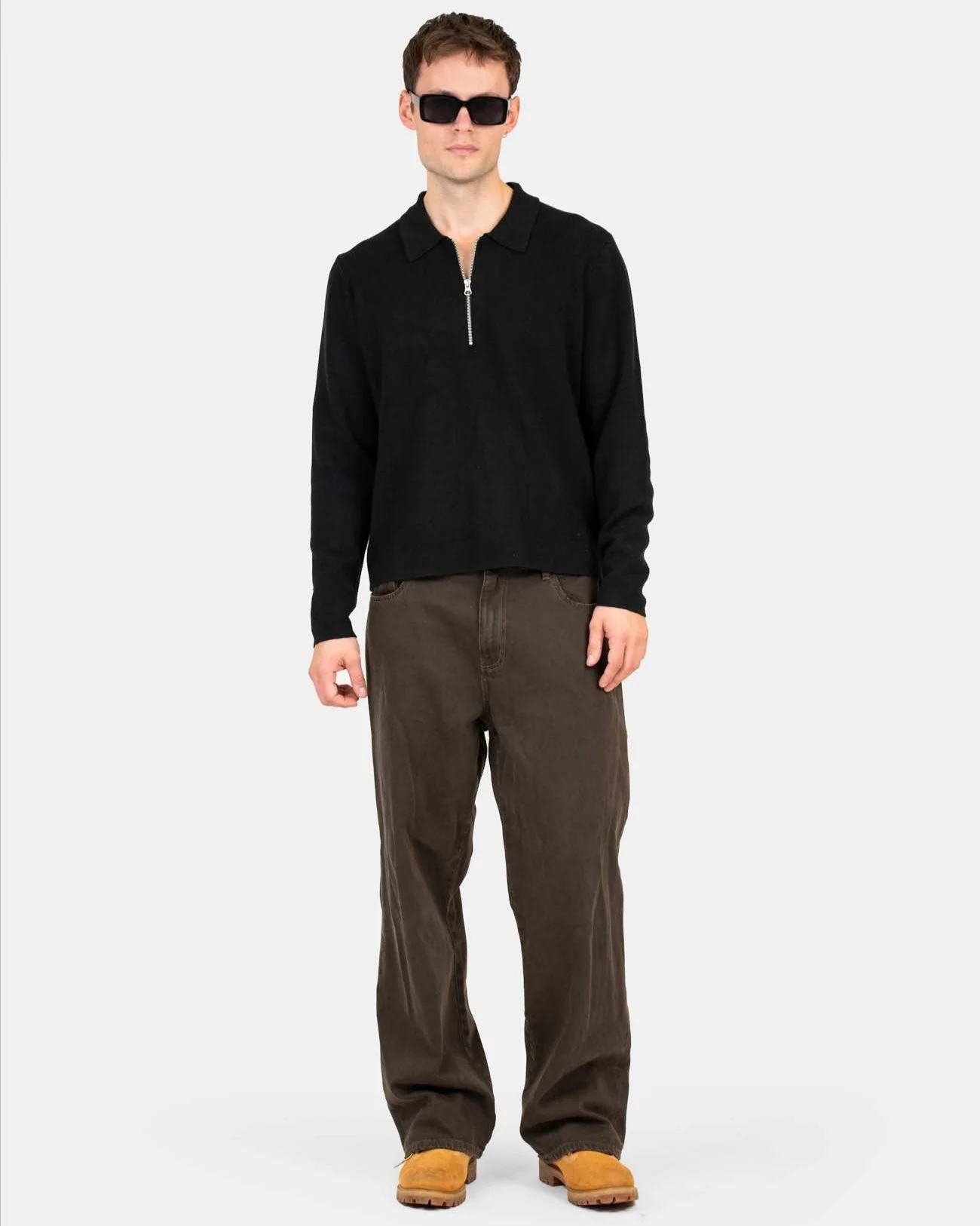 Baggy denim jeans brown - Image 5