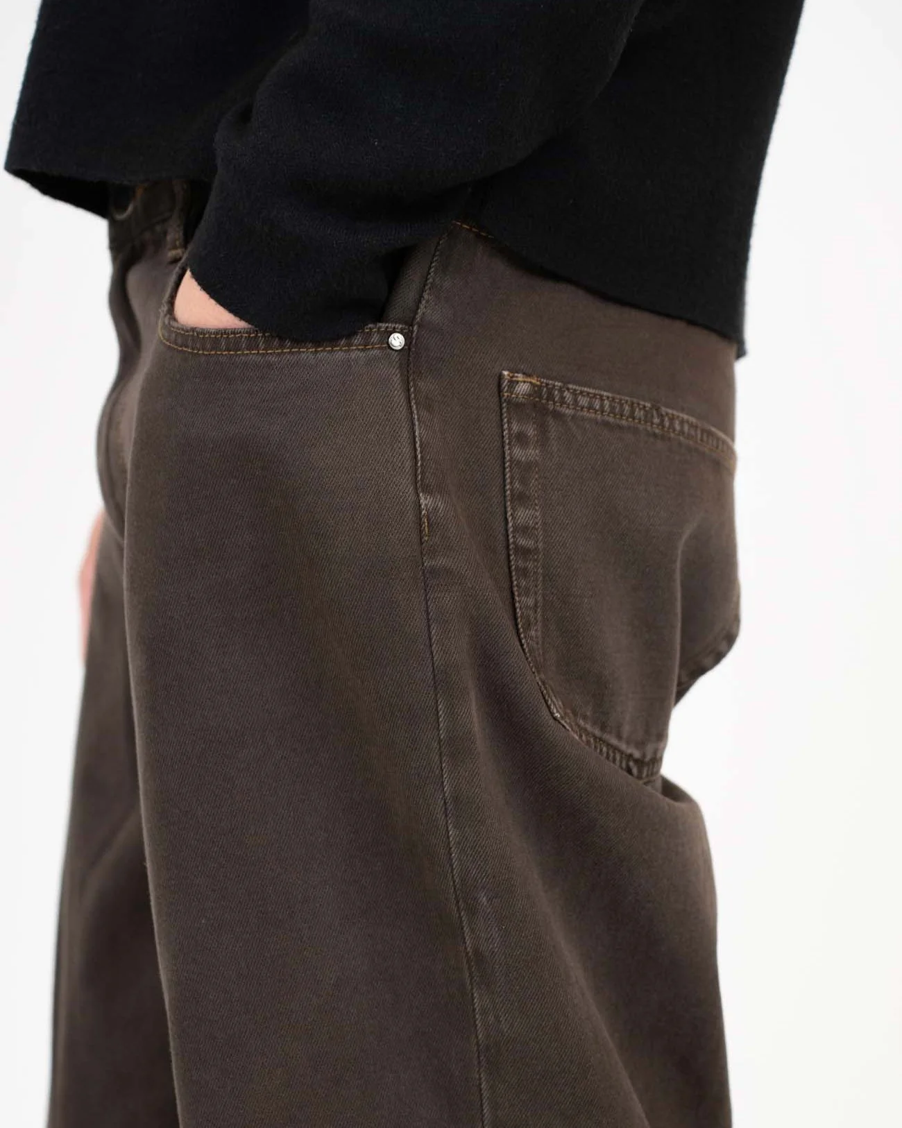 Baggy denim jeans brown - Image 9