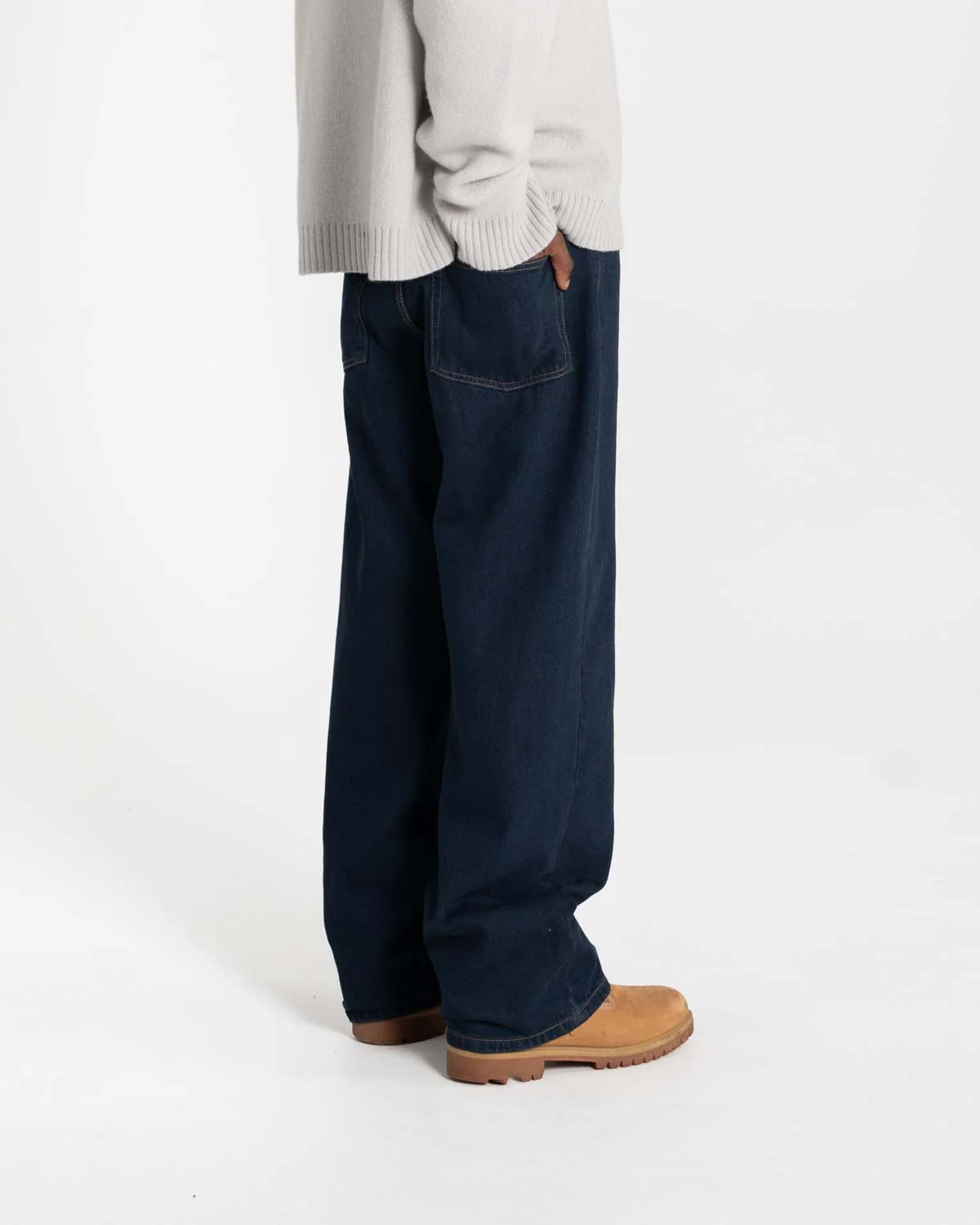 Baggy denim jeans indigo - Image 7