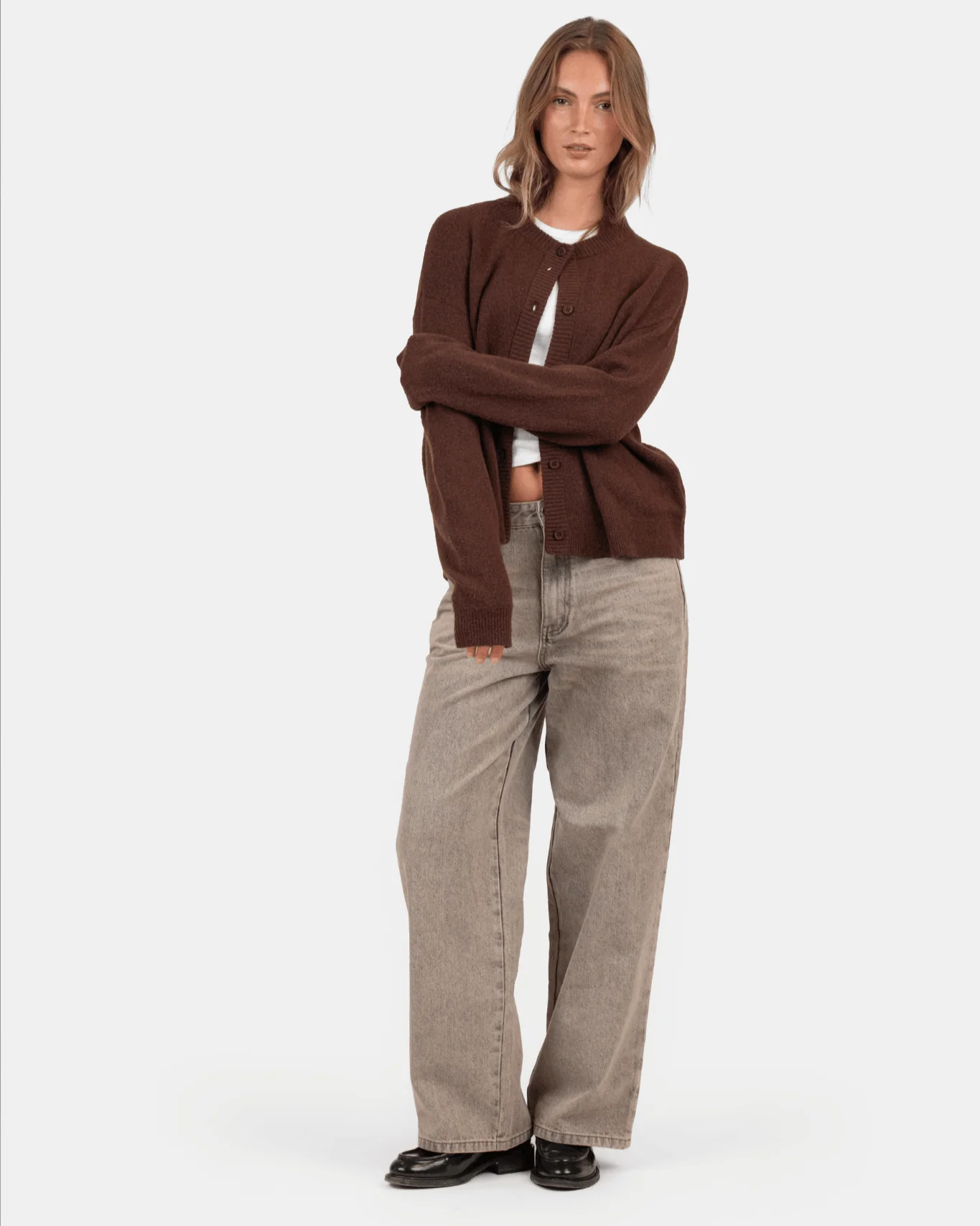 Baggy denim jeans rose vintage wash - Image 5