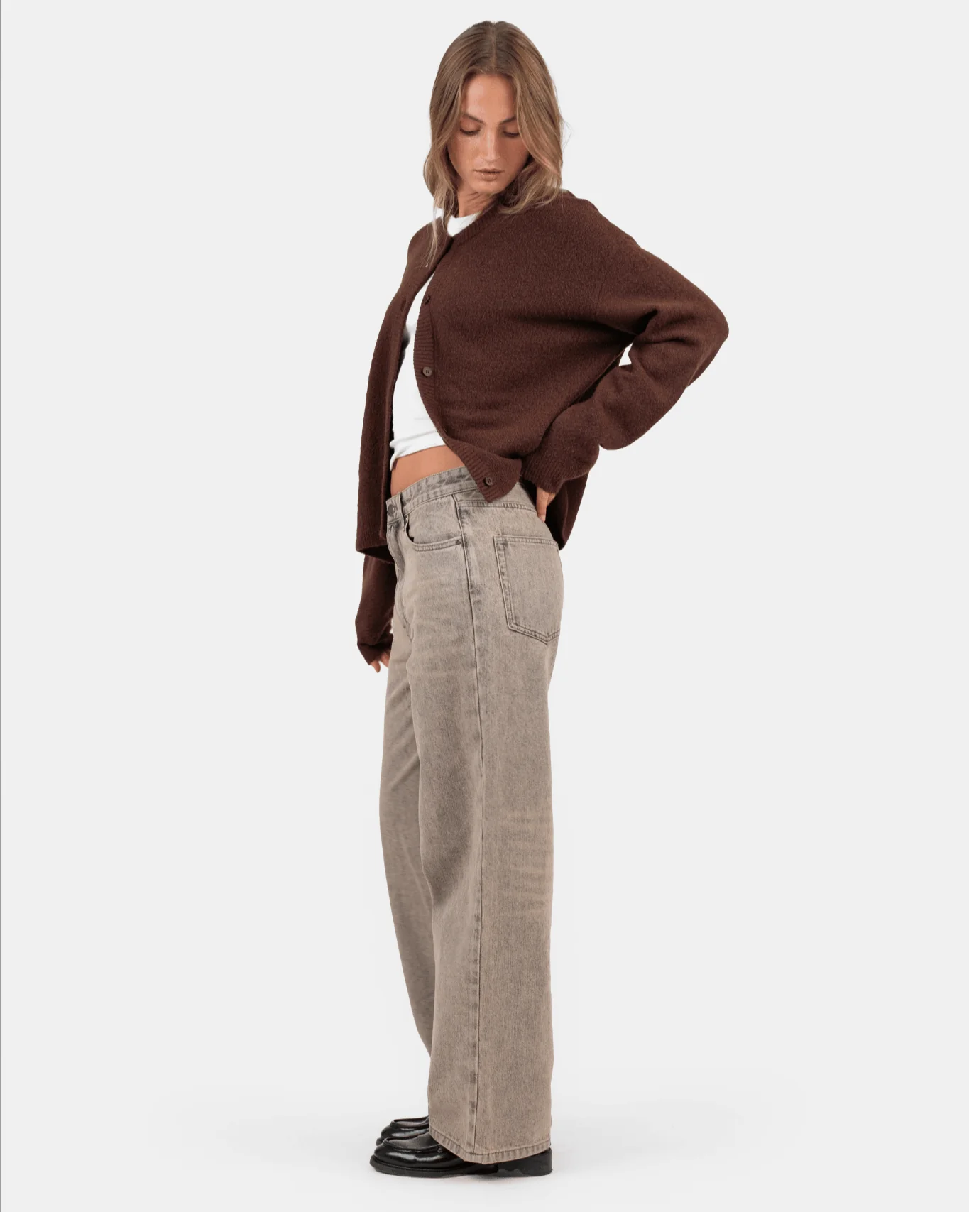 Baggy denim jeans rose vintage wash - Image 6