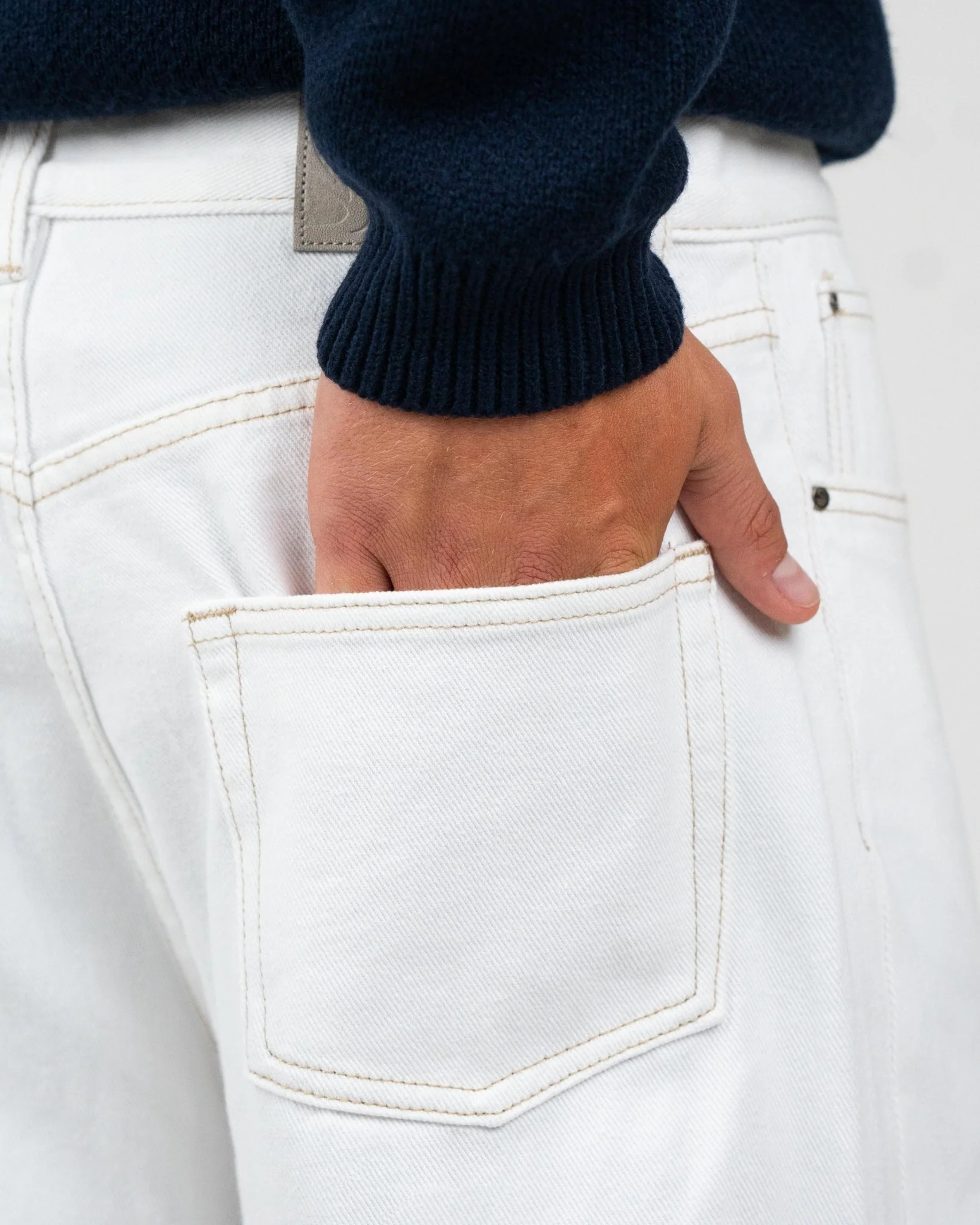 Baggy denim jeans white - Image 9