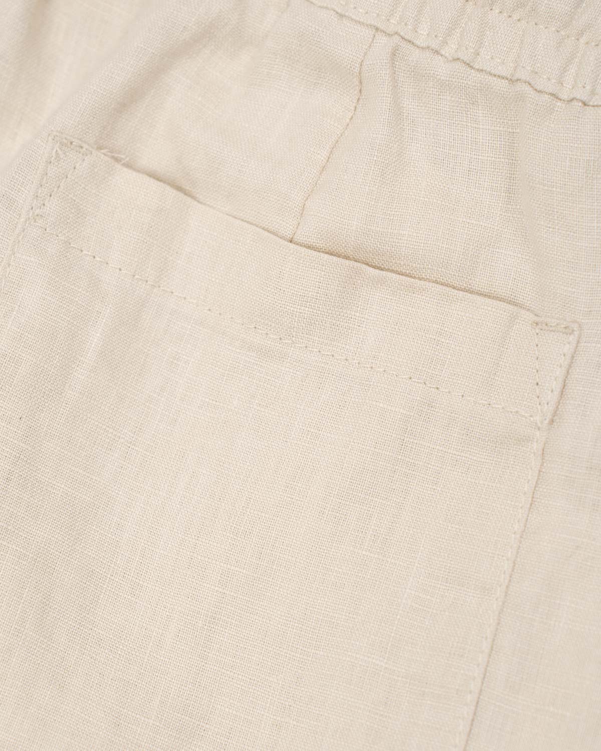 Baggy 100% flax pants beige - Image 11