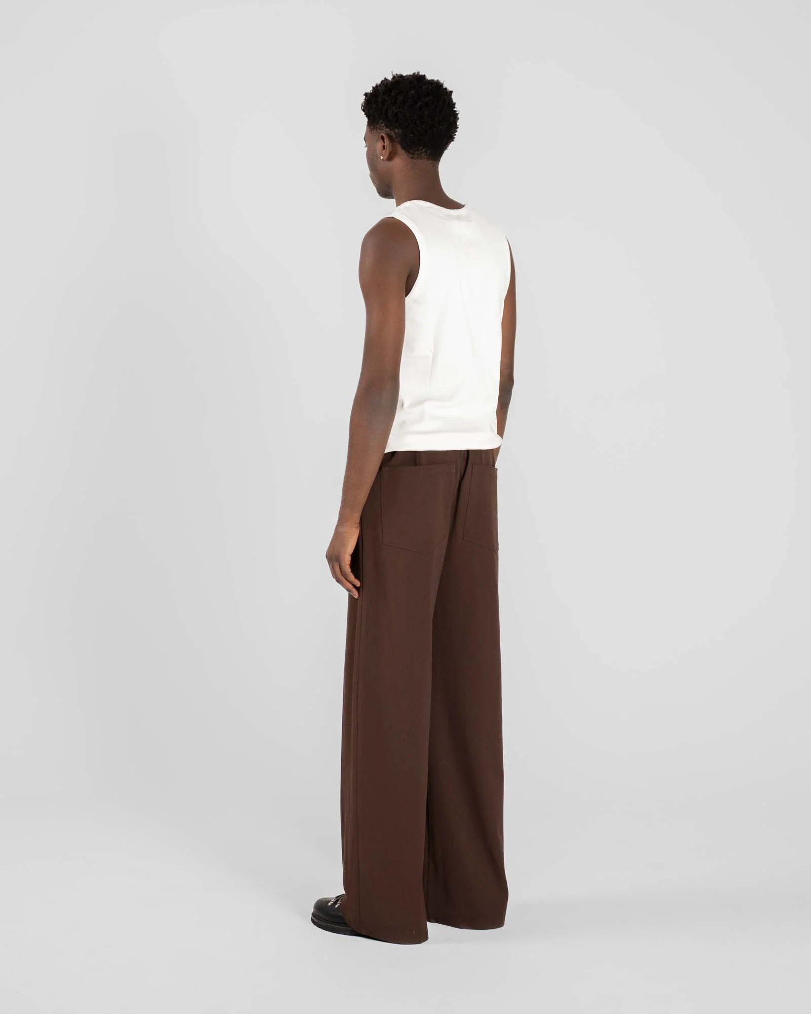 Baggy Suit Pants Brown - Image 5