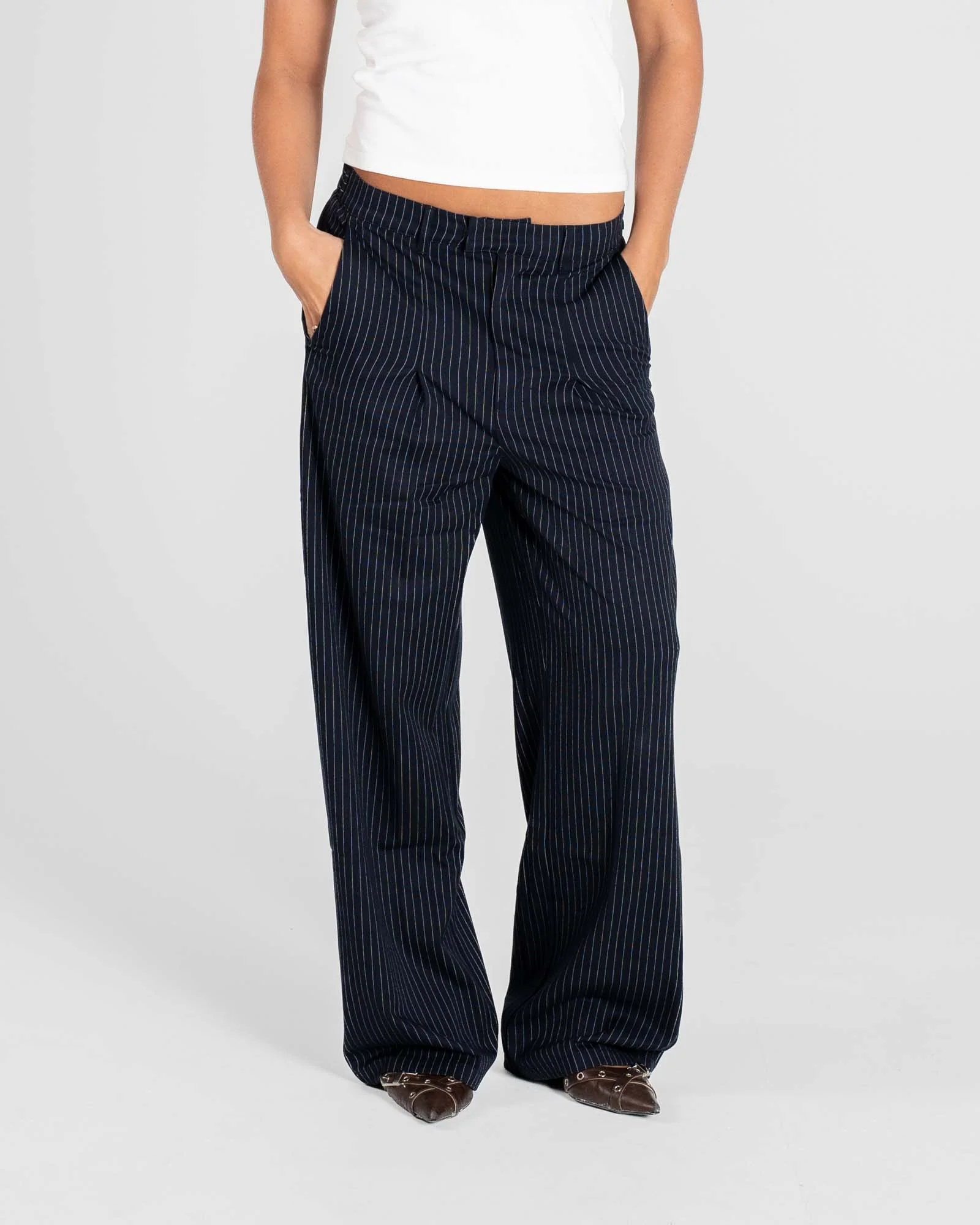 Baggy Suit Pants Pinstriped - Image 2
