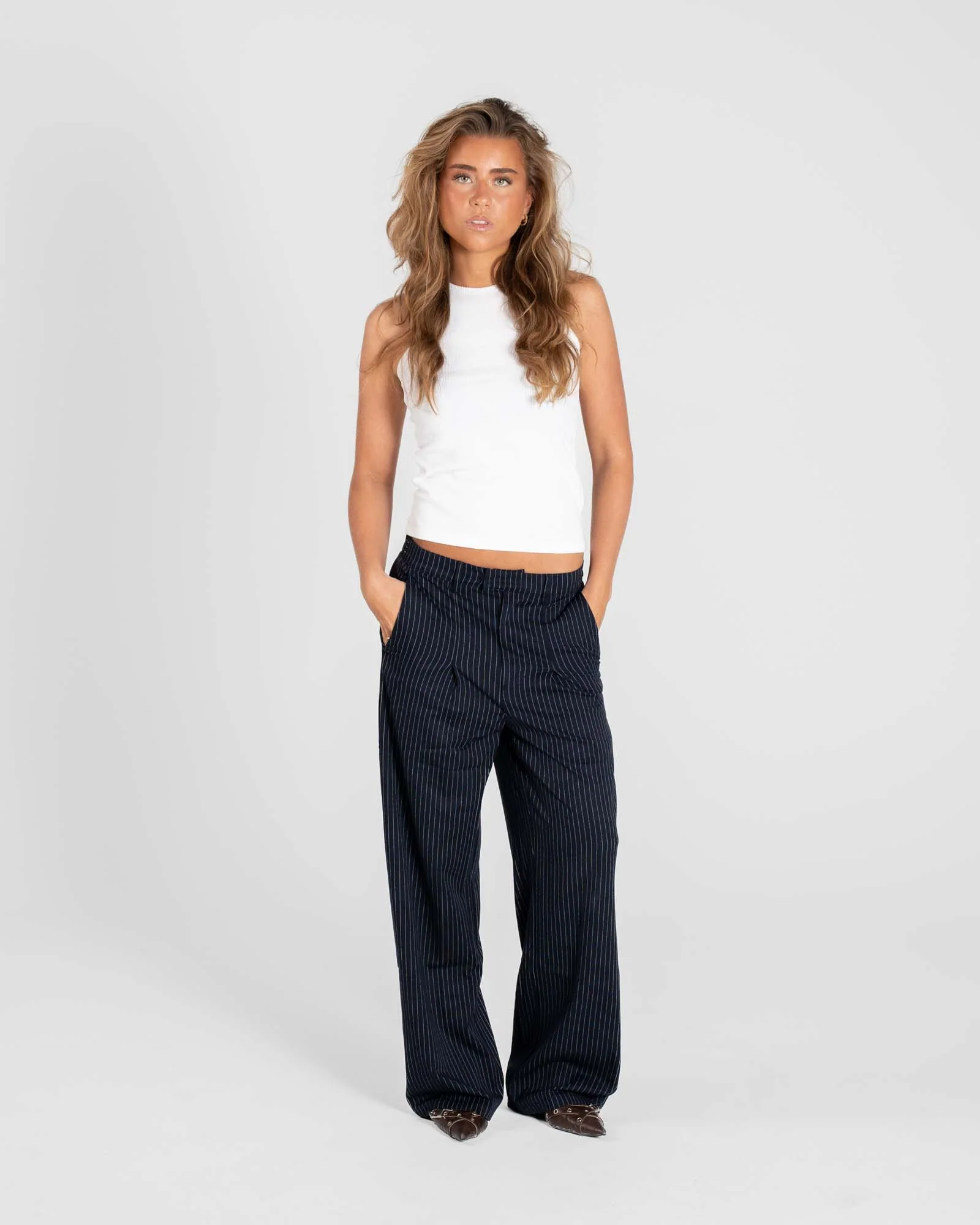 Baggy Suit Pants Pinstriped - Image 3