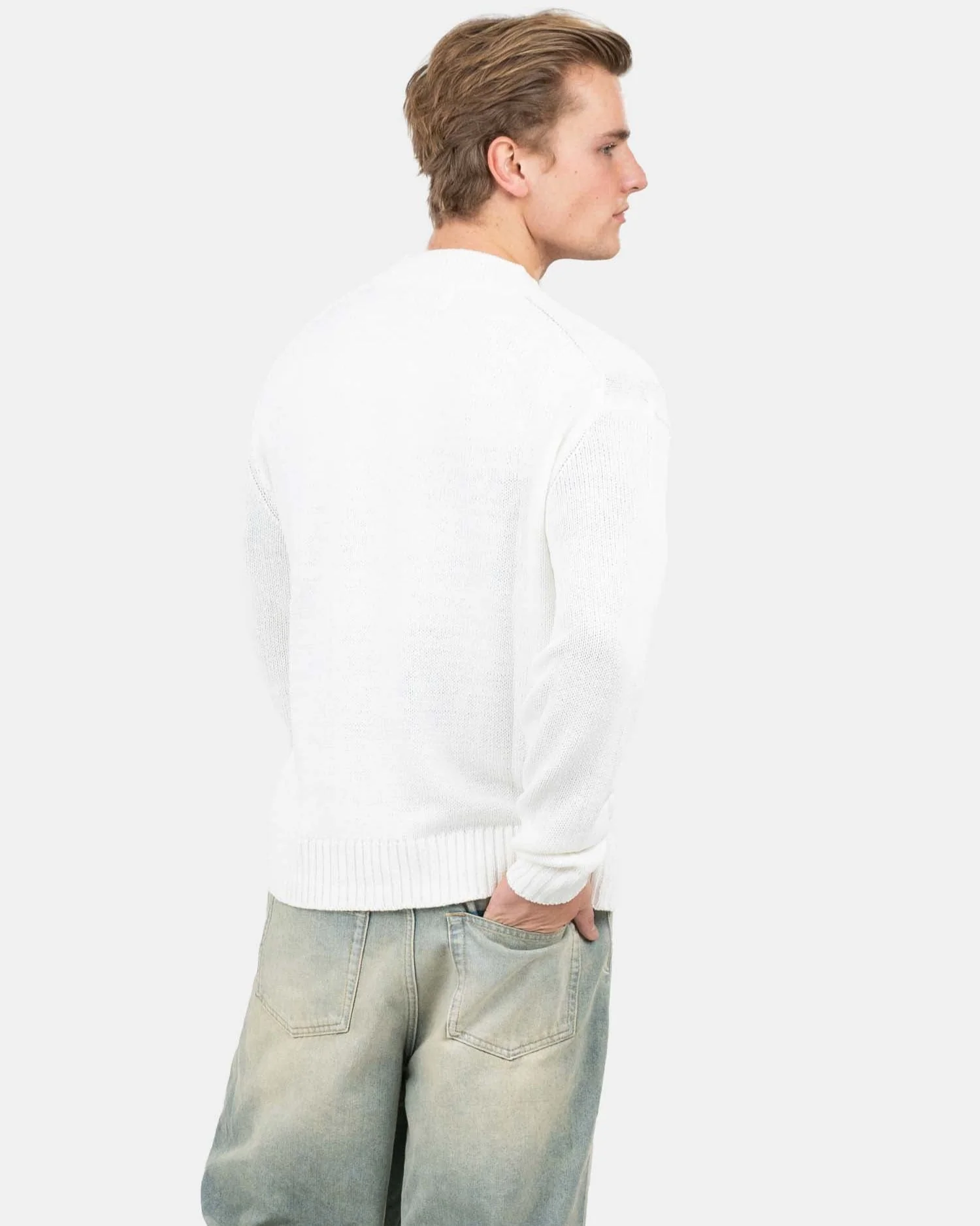 Cardigan with pockets white - Image 4
