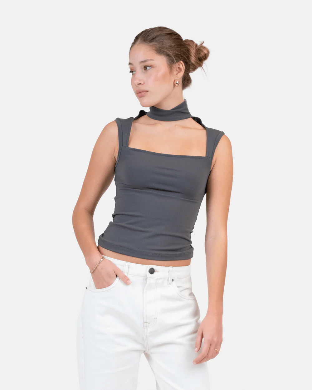 Choker Top gray - Image 2