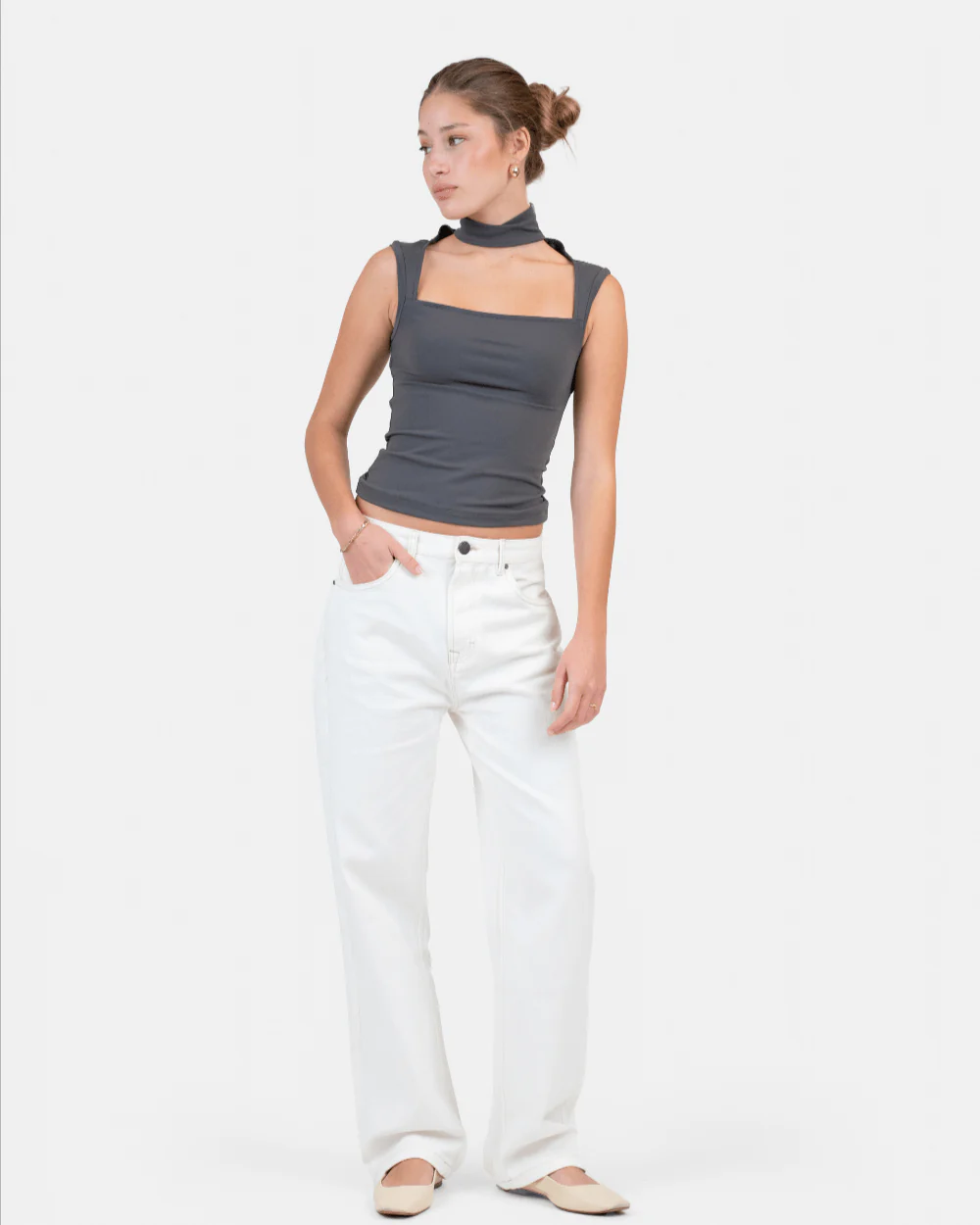 Choker Top gray - Image 5