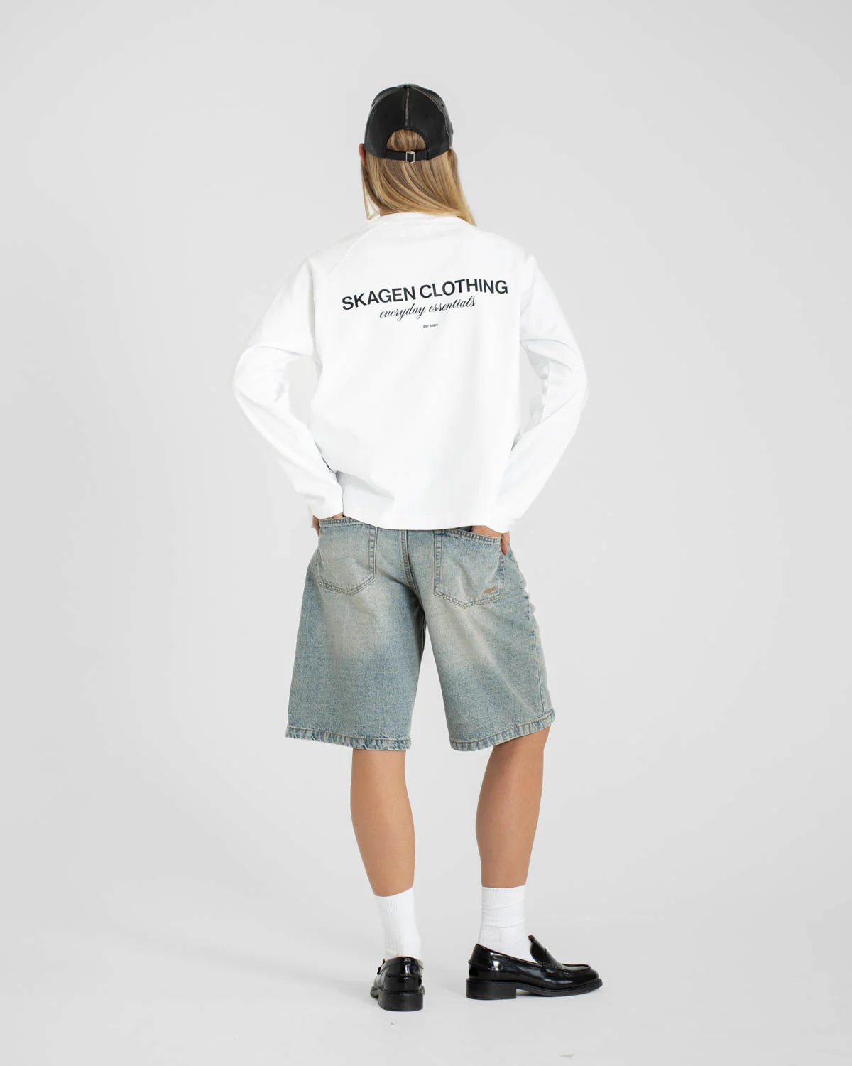 Everyday Essential Raglan Longsleeve White dame - Image 11