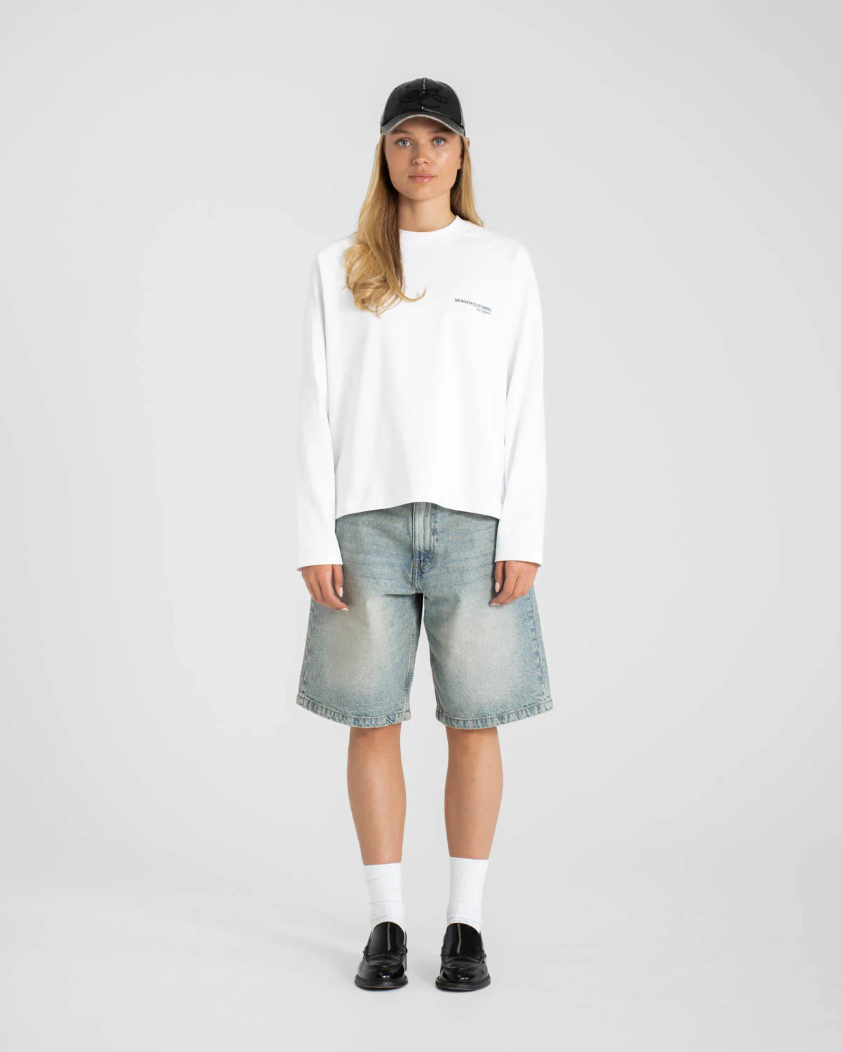 Everyday Essential Raglan Longsleeve White dame - Image 4