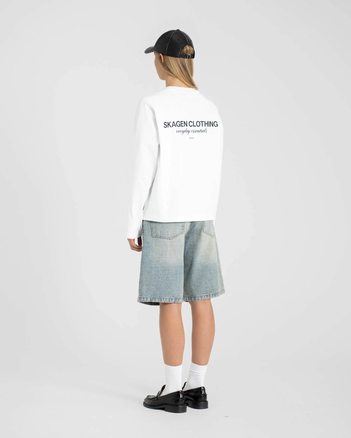 Everyday Essential Raglan Longsleeve White dame - Image 9