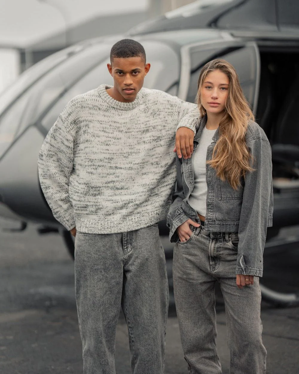 Heavy Knit Structured Gray - Image 5