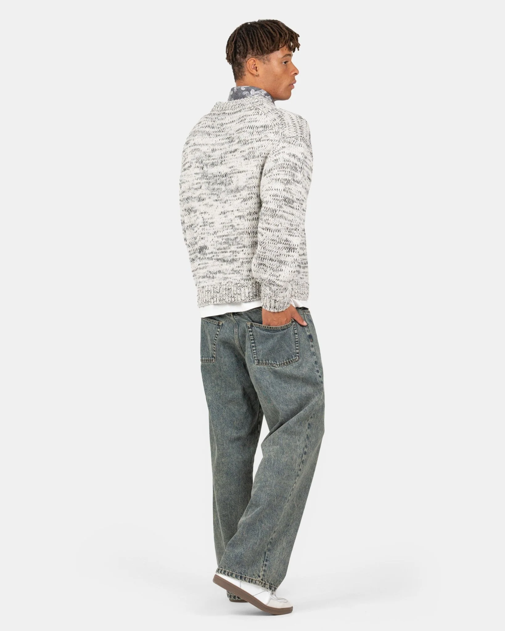 Heavy Knit Structured Gray - Image 6
