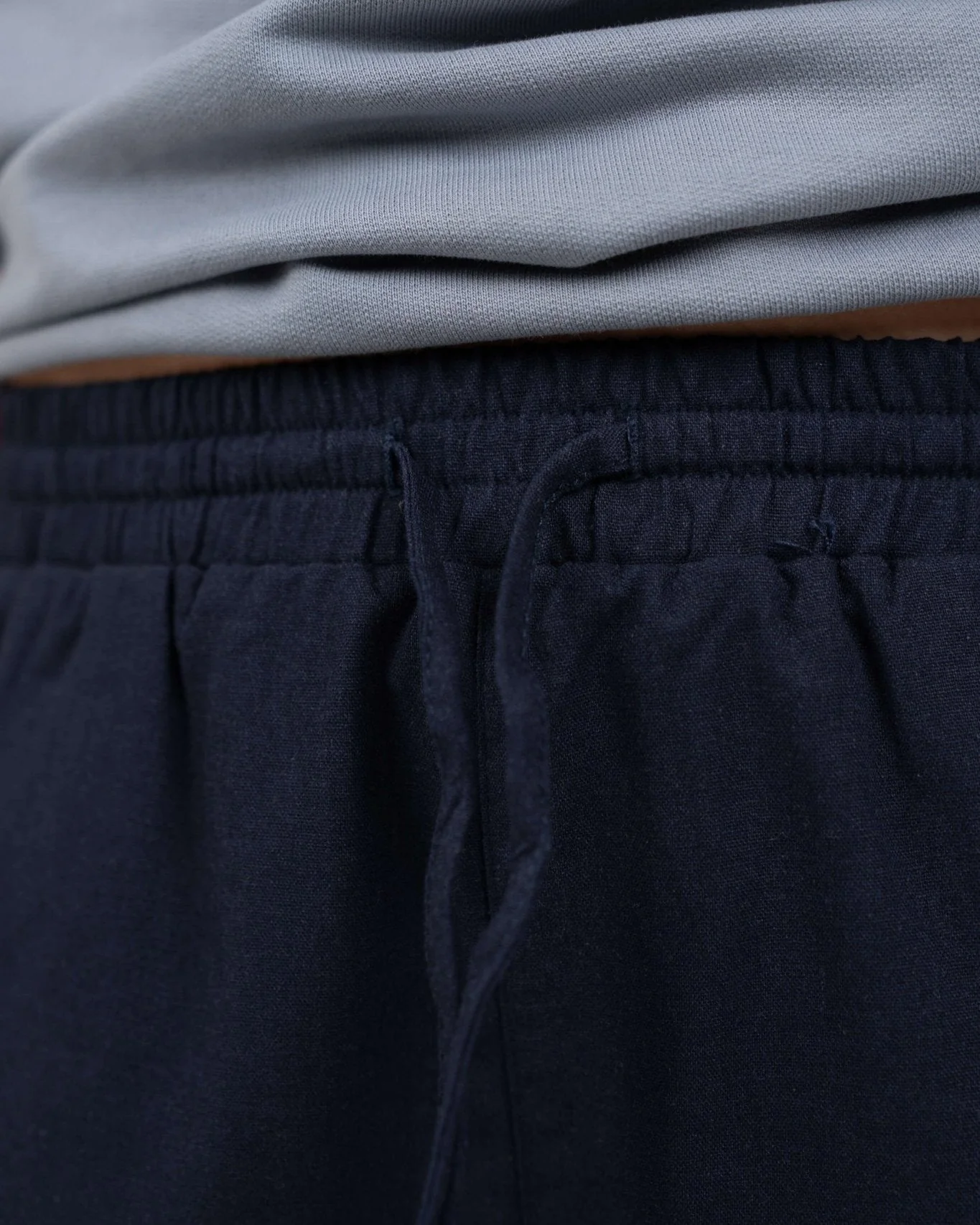 Heavyweight flax pants high -waisted navy - Image 7