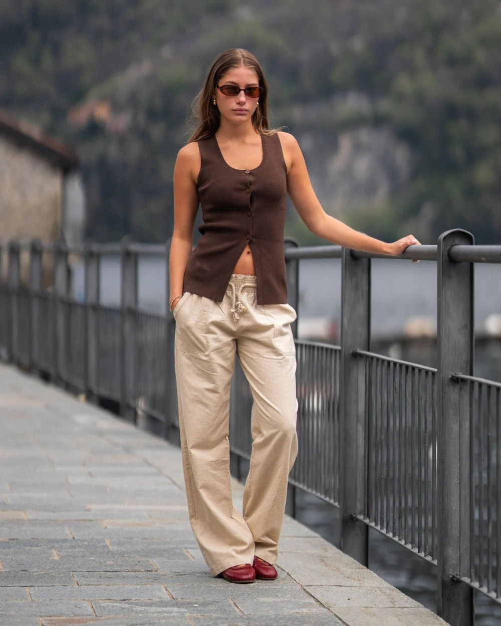 Knit Top Brown - Image 2