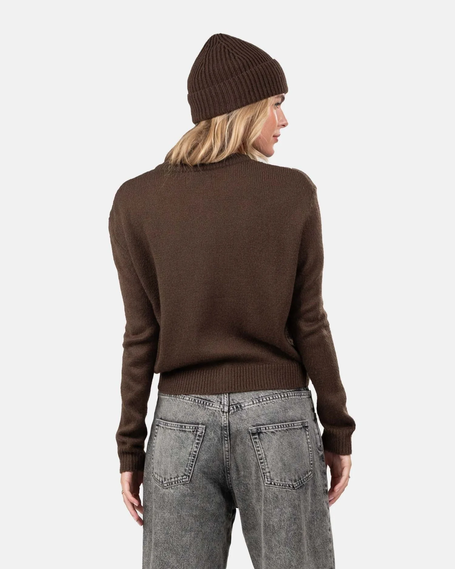 Light Weight Cardigan Brown - Image 3