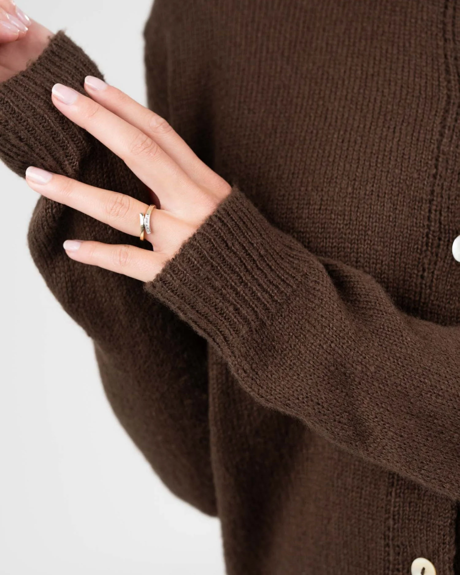 Light Weight Cardigan Brown - Image 6