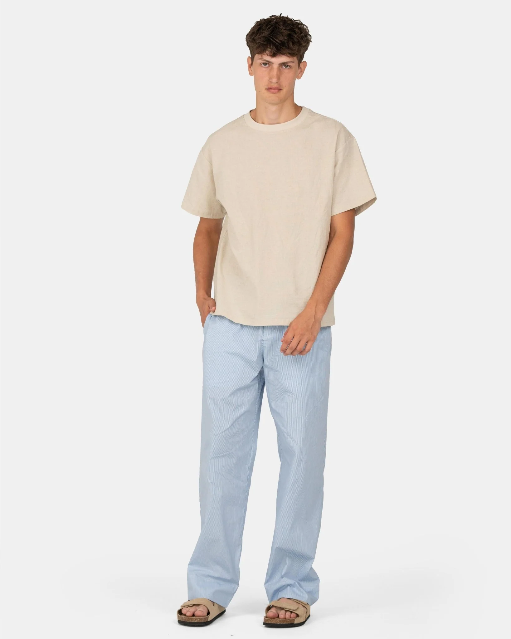 Pajama's pants blue striped - Image 5