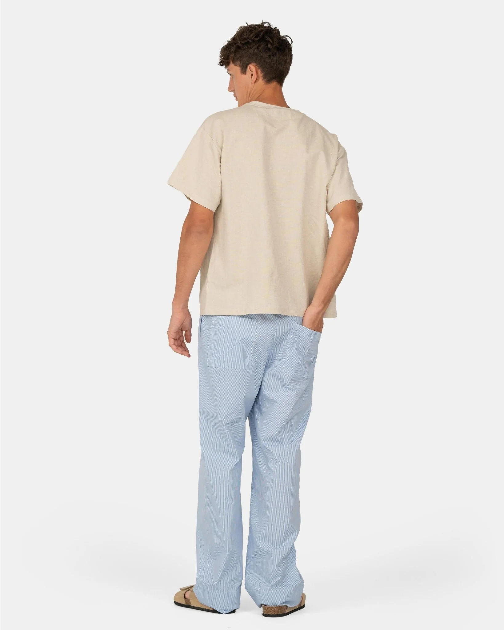 Pajama's pants blue striped - Image 9