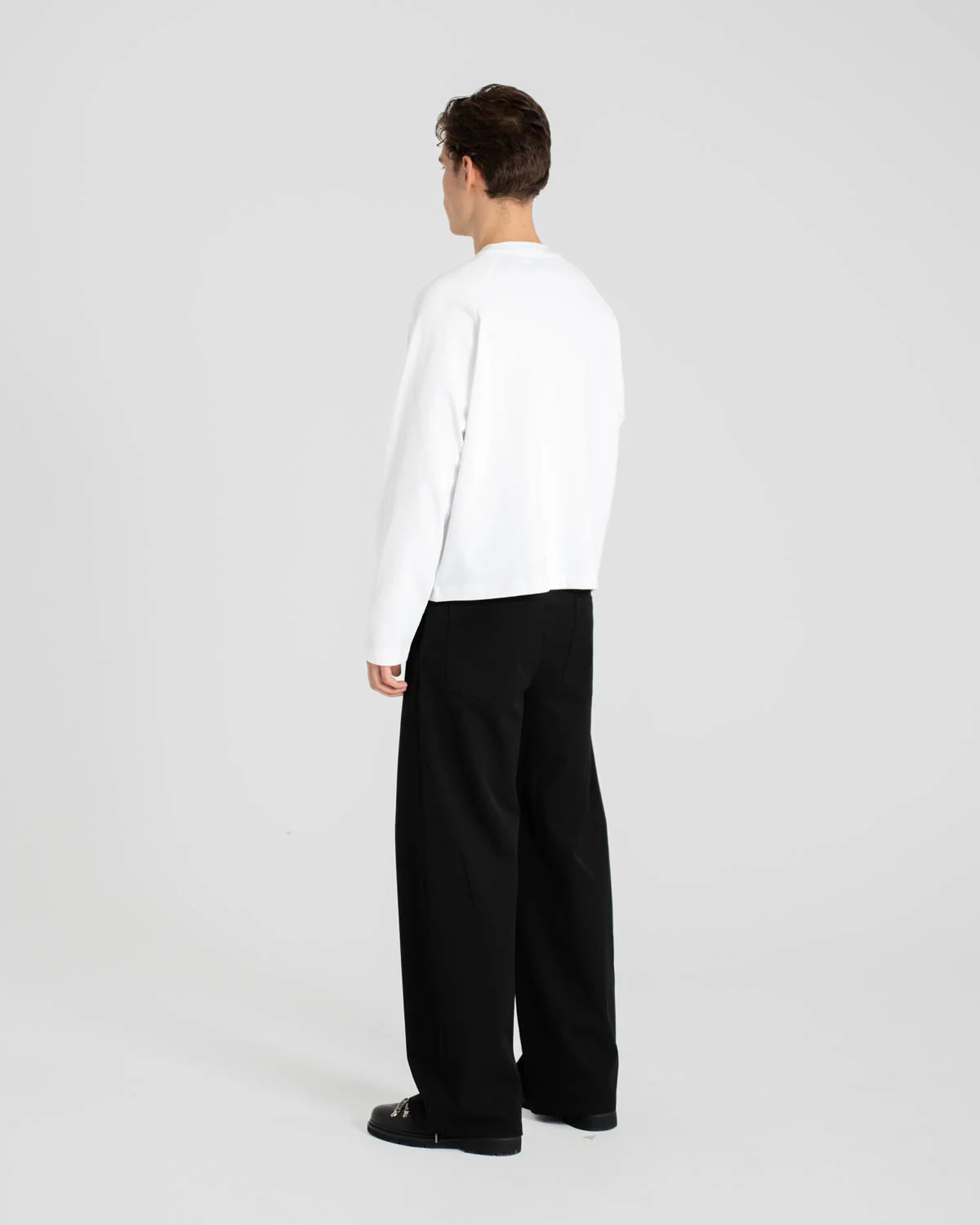 Raglan Longsleeve T-shirt White - Image 6