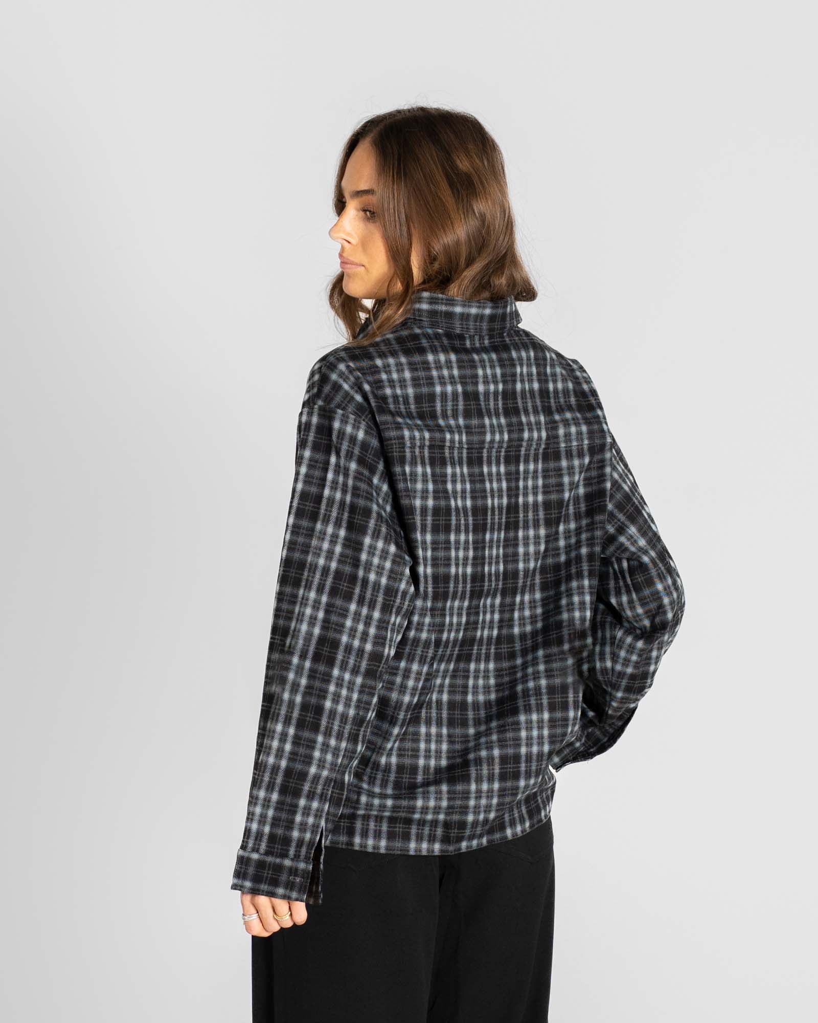 Checkered flannel shirt gray - Image 7