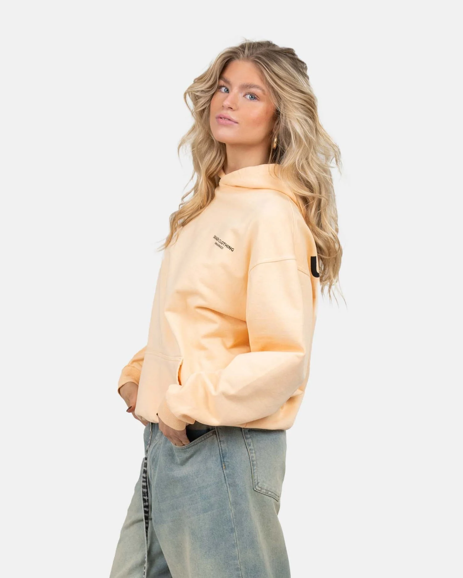 Unmarked Hoodie Peach - Image 5